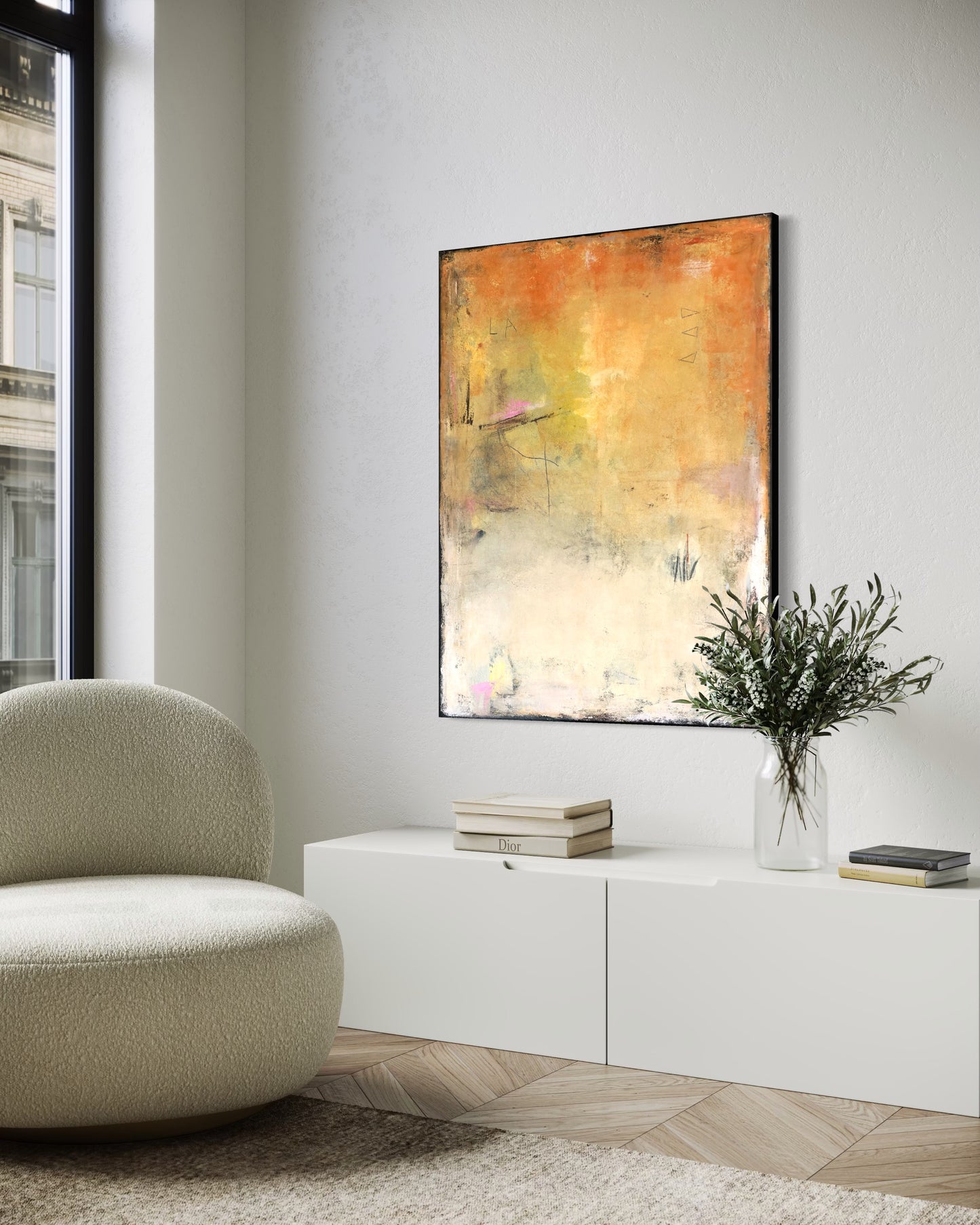 Echo of Light 30x40 inches Acrylic Painting on Canvas