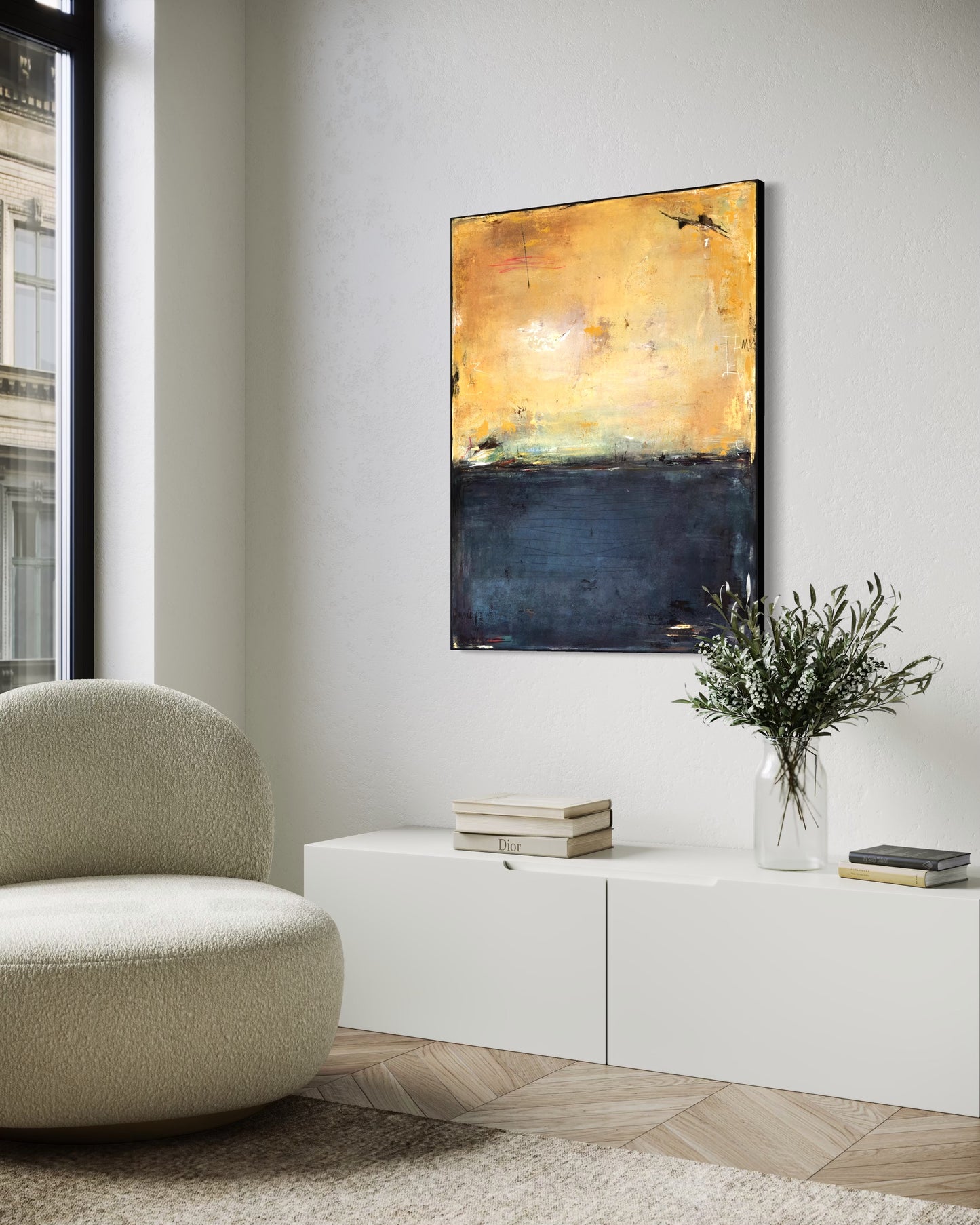 Ocean of Silence 30x40 inches Acrylic Painting on Canvas